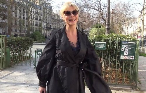 Пикап зрелой француженки и сочный анал секс.